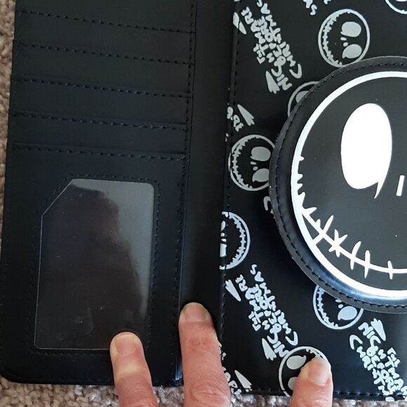 NWOT Nightmare Before Christmas black and white wallet. - Picture 2 of 5